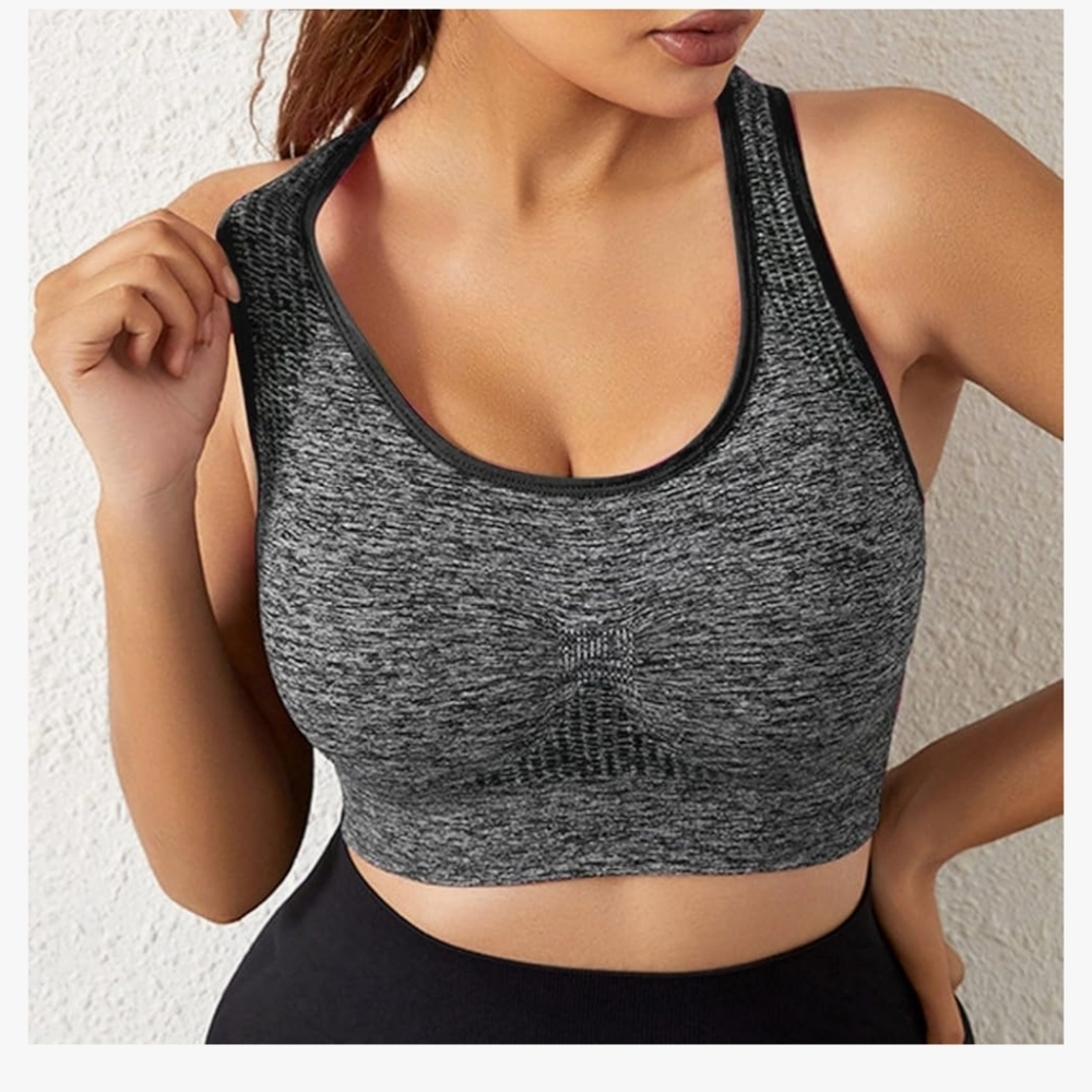 Women's Gray Sports Bra
